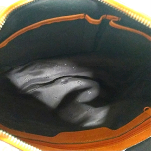 Y2K KENNETH COLE New York Terracotta Leather Hobo Crossbody Shoulder Bag Purse - Picture 6 of 9